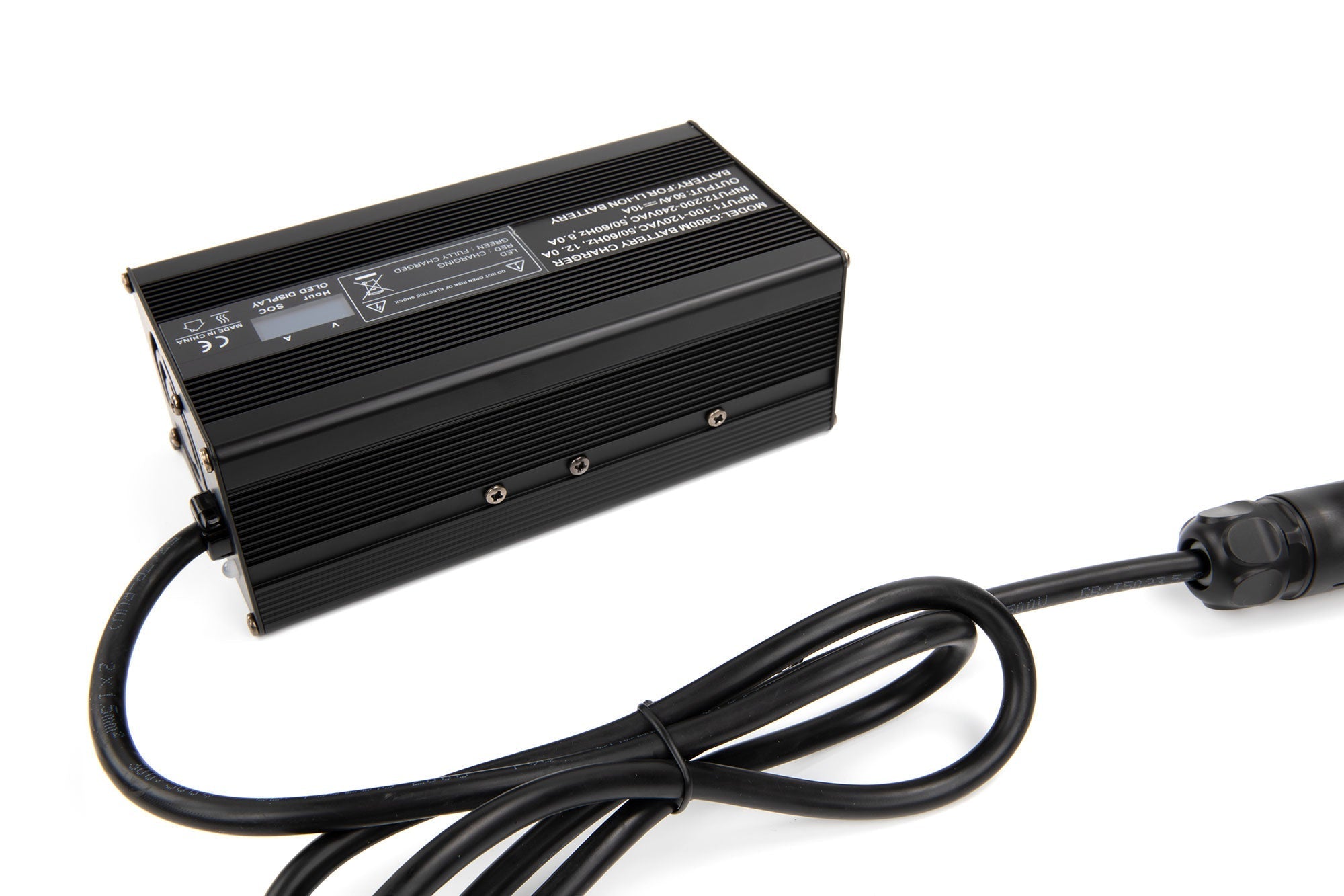 Caricabatterie da 50,4 V 10 A per pacco batteria agli ioni di litio 12S
