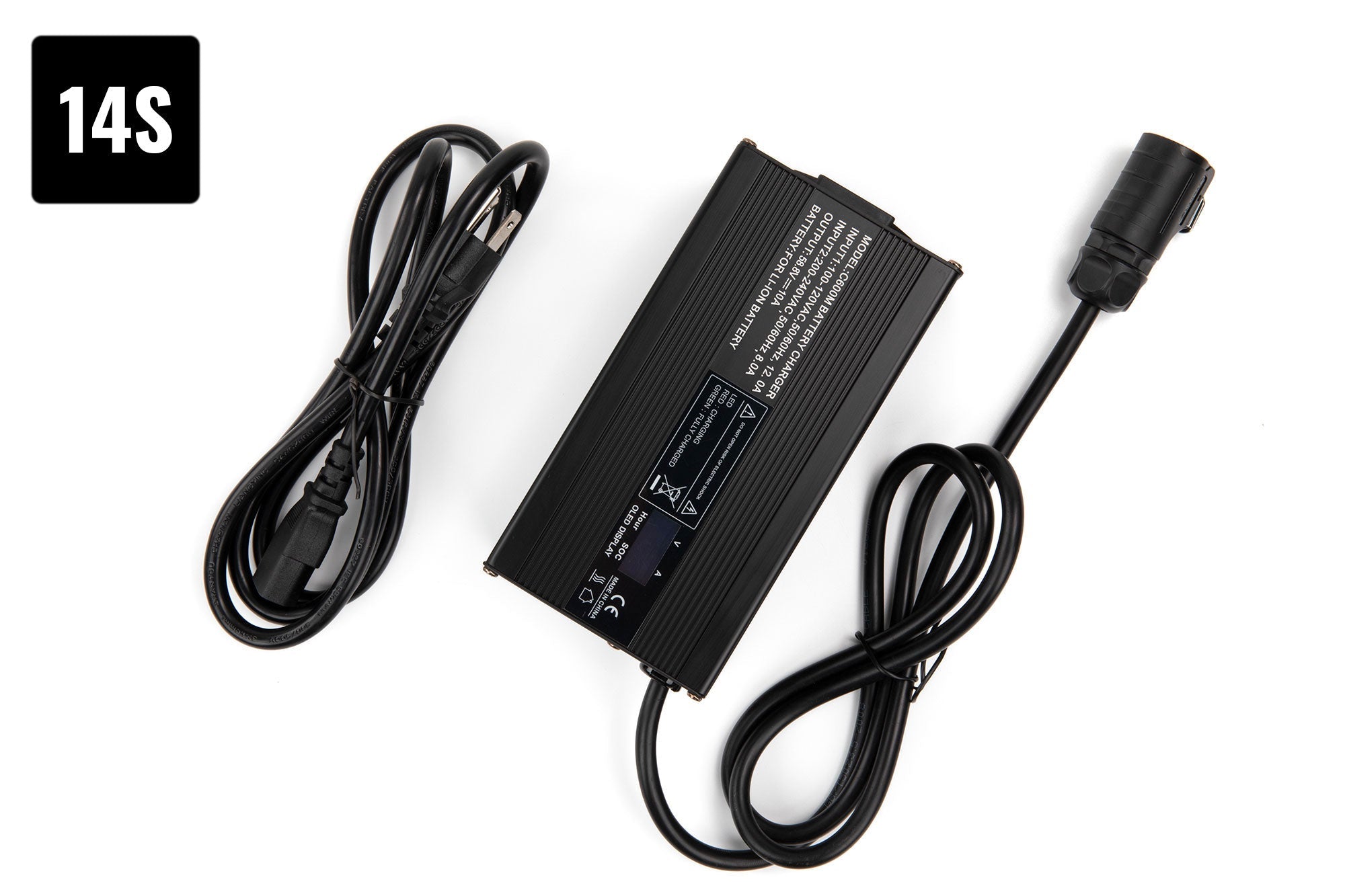 Ładowarka 58,8 V 10 A do akumulatora litowo-jonowego 14S