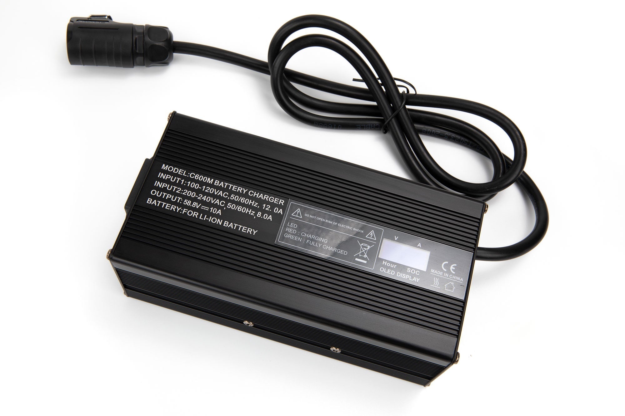 Ładowarka 58,8 V 10 A do akumulatora litowo-jonowego 14S