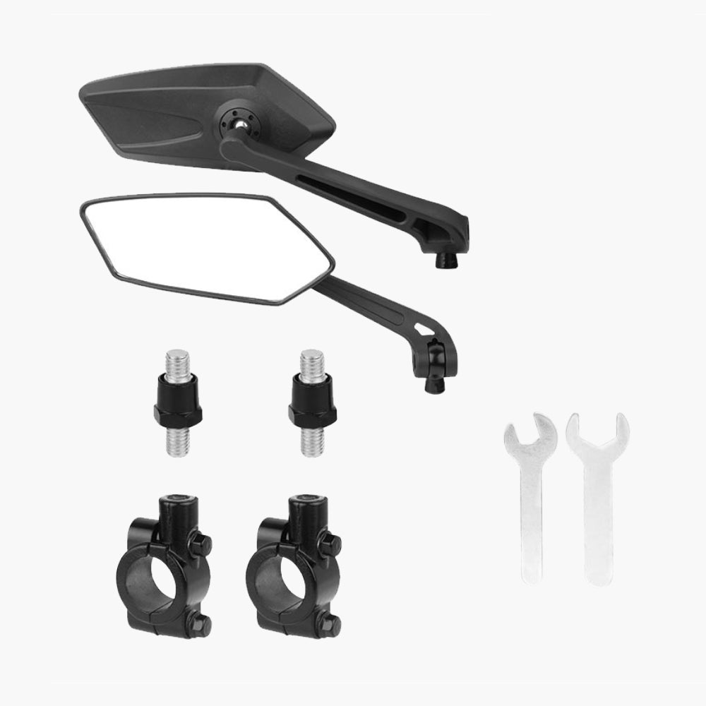 Specchietto retrovisore con rotazione dell'obiettivo a 360° per tutte le e-bike