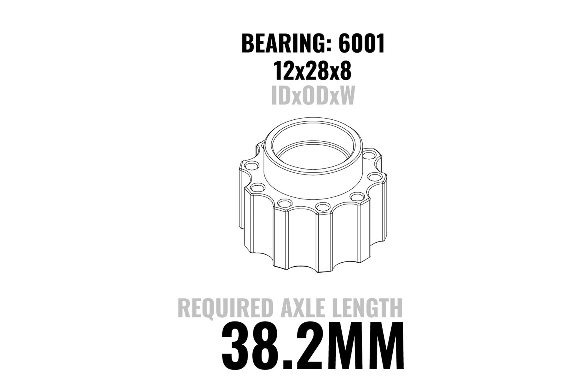 Bearing Adapter for Phantom Hub