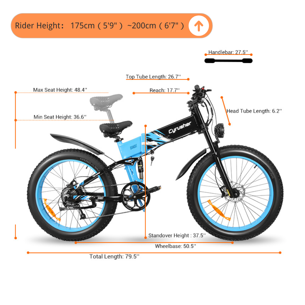 Bandit Mountain Folding Ebike