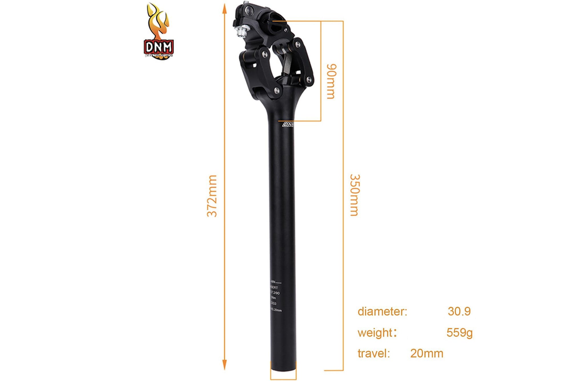 DNM 30.9mm Suspension Seatpost
