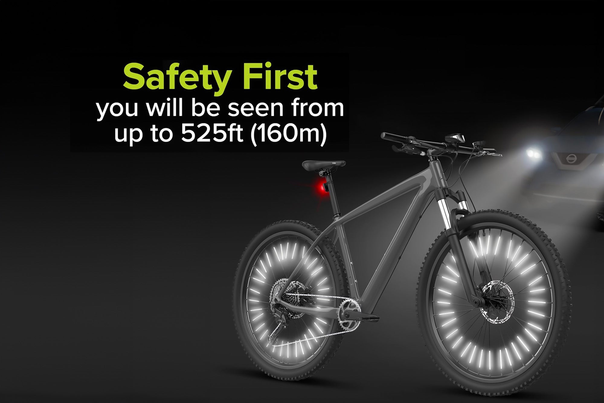 Odblaski 360° na szprychy rowerowe