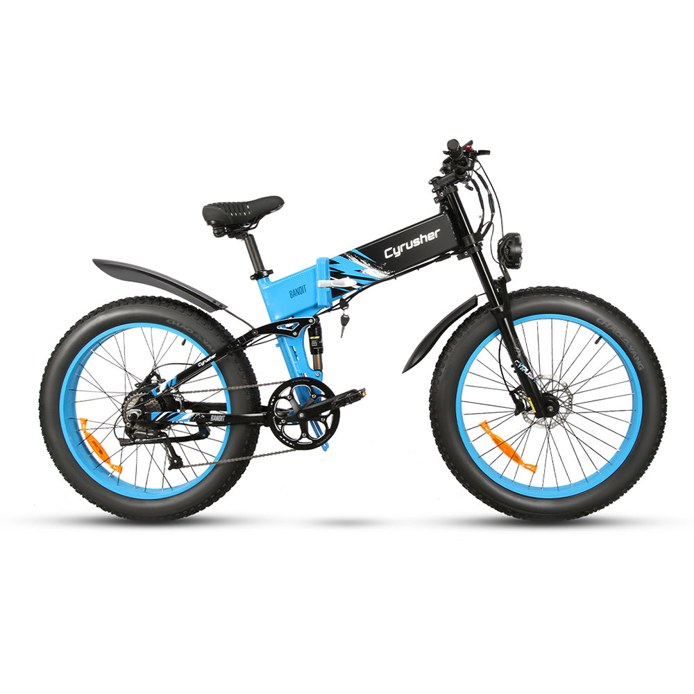 Cyrusher Bandit, Folding Ebike (Blue)