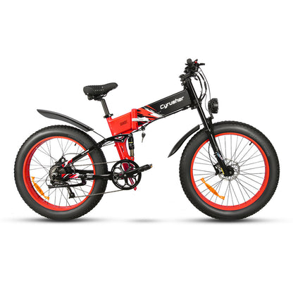 Cyrusher Bandit, Folding Ebike (Red)