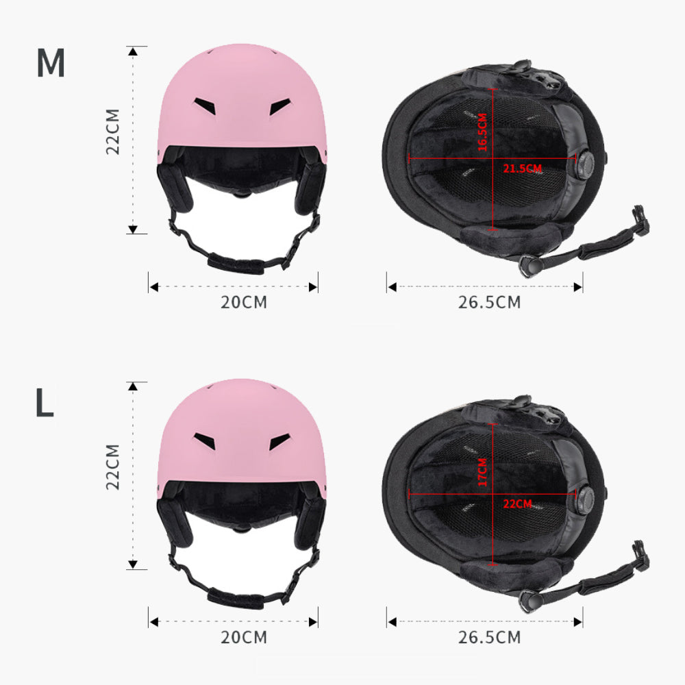 Casco da sci leggero integralmente